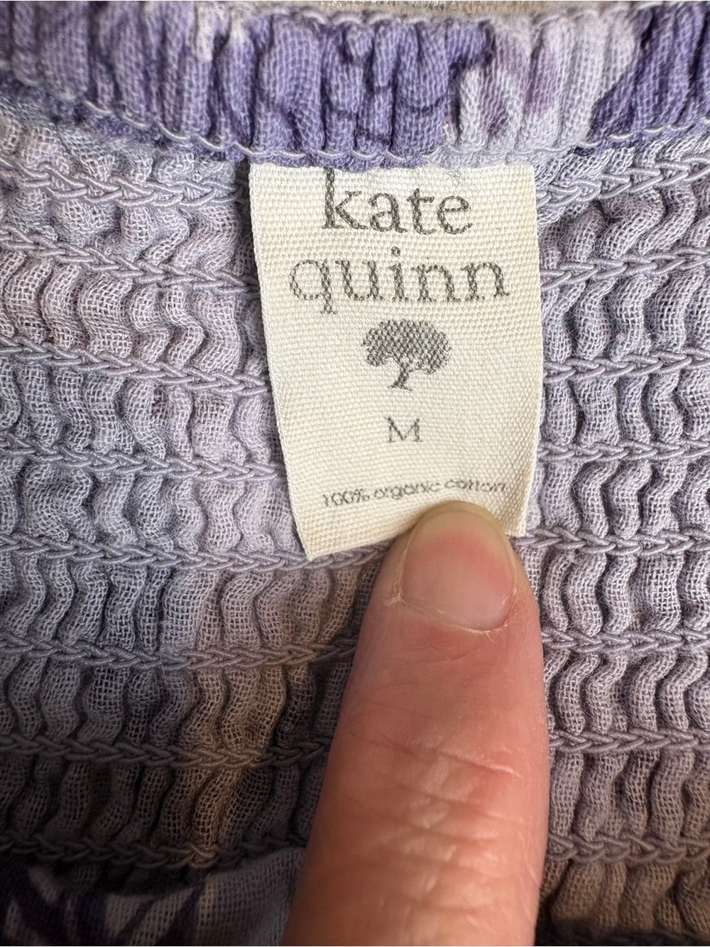 Kate Quinn Floral Square-Neck Lavender Jumpsuit- size Medium - Picture 9 of 9